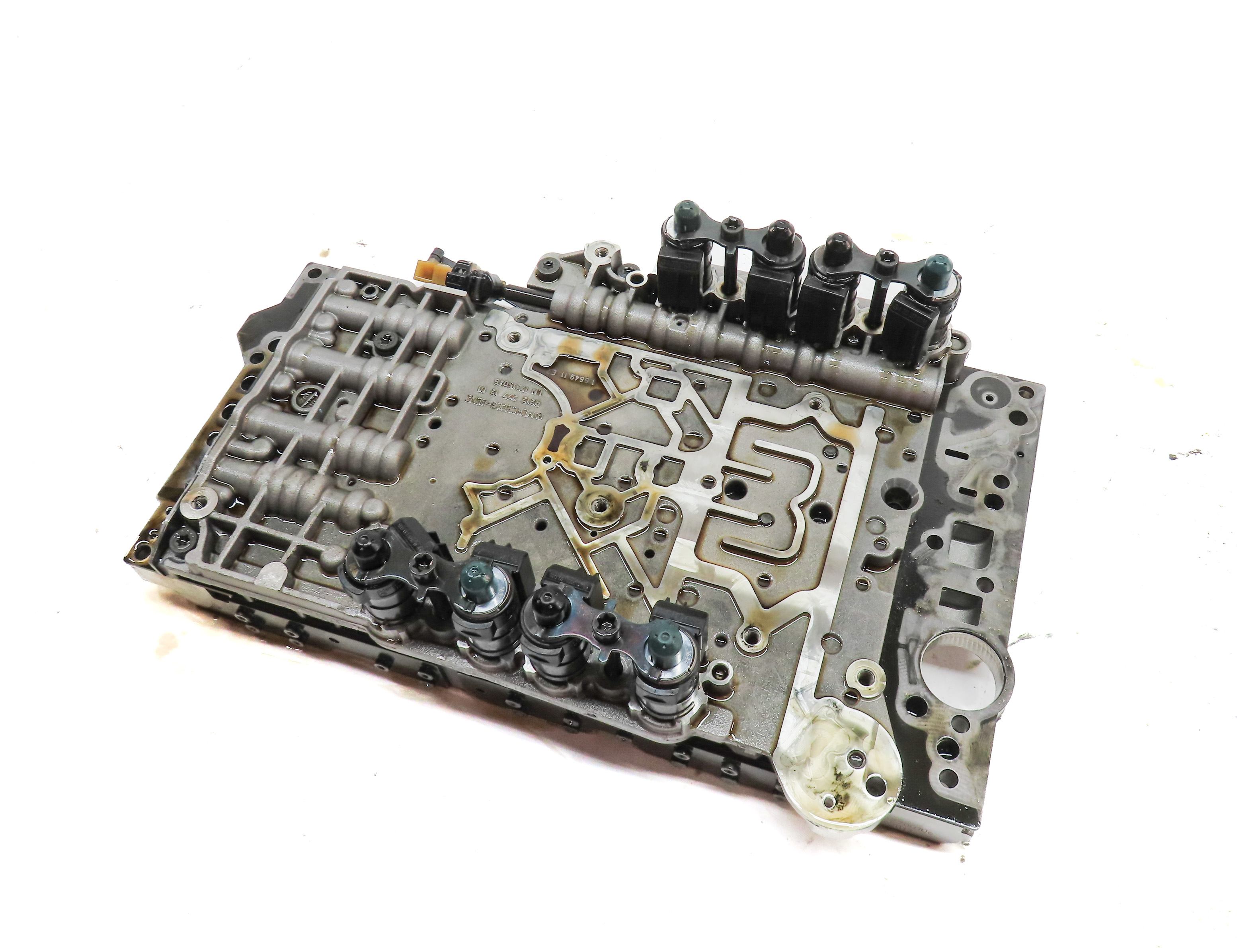12-15 MERCEDES C250 C350 SLK250 SLK350 (W204) TRANSMISSION VALVE BODY BLOCK — exact item pictured